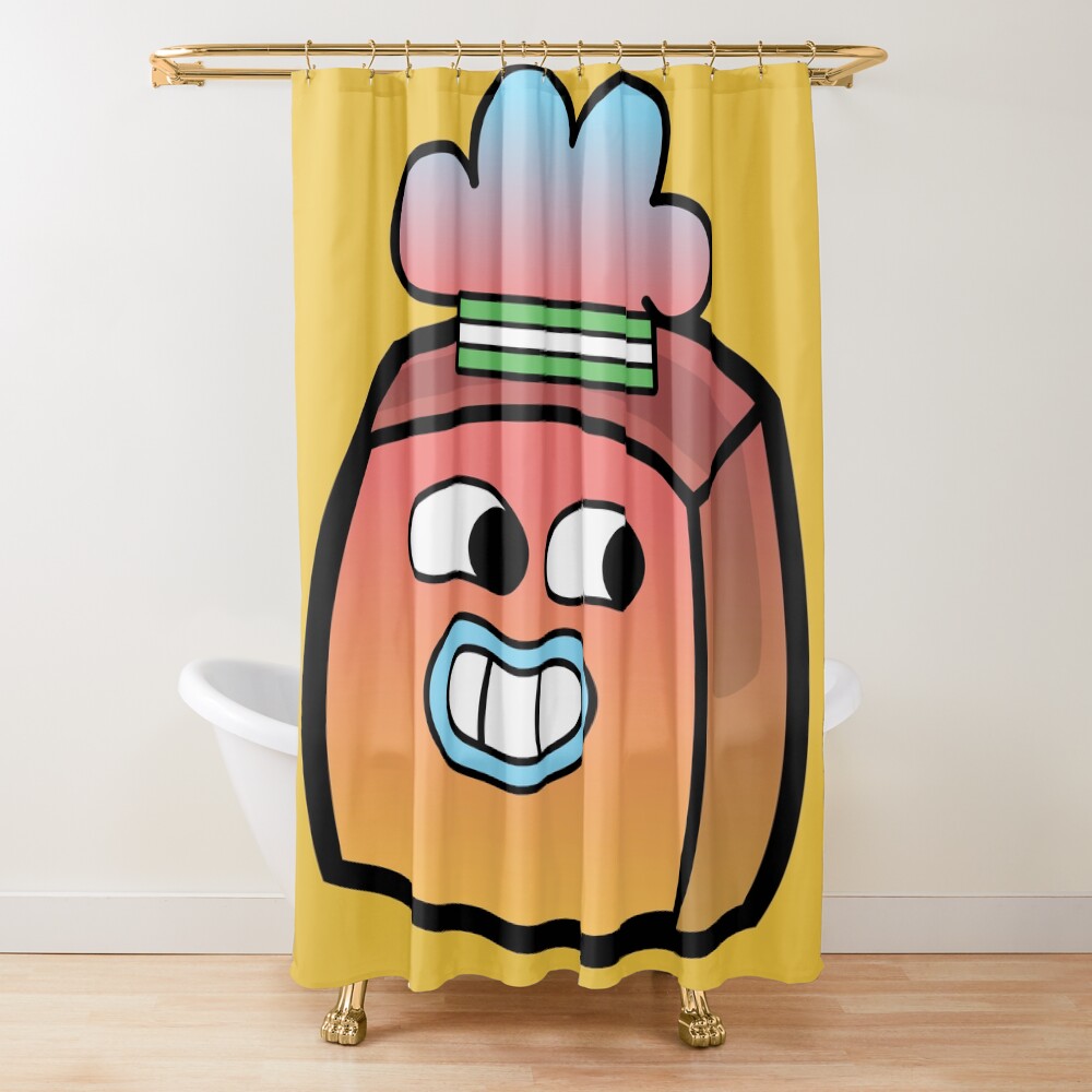 Tobias Gumball - The Amazing World of Gumball Boxheadz Shower Curtain