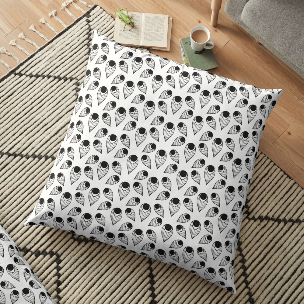 Plume (Patterns Please) Floor Pillow