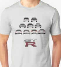 Nissan Skyline Schwarz Unisex T-Shirt