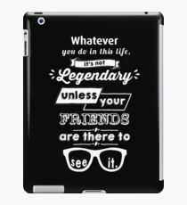 Legendary - Barney Stinson Quote (White) iPad Case/Skin