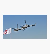 Smokin Duelling 'Copters Photographic Print