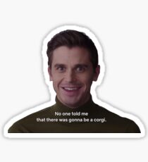 Antoni with a Corgi Sticker