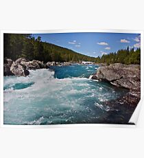 Wonderful Norway . Otta River . Oppland . Brown Sugar Story. Poster