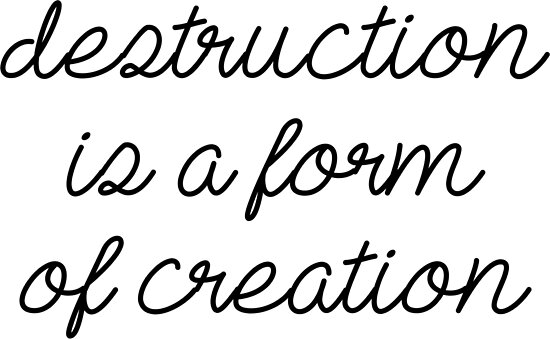 Destruction form creation essay 04 picture