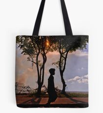Youg balinese boy after the cremation Tote Bag