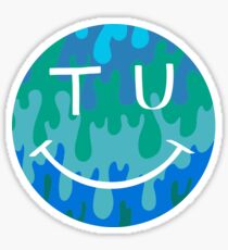 Tulane Trippy Smile Sticker