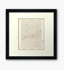 Massachusetts USGS Historical Topo Map MA Cuttyhunk 351604 1944 31680 Framed Print