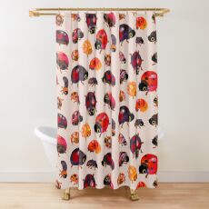 Lady beetles Shower Curtain