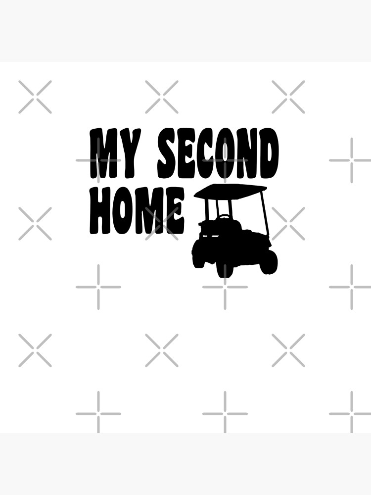 My Second Home - Funny Golf T Shirt and Gifts for Golfers Golfing Men Women von greatshirts