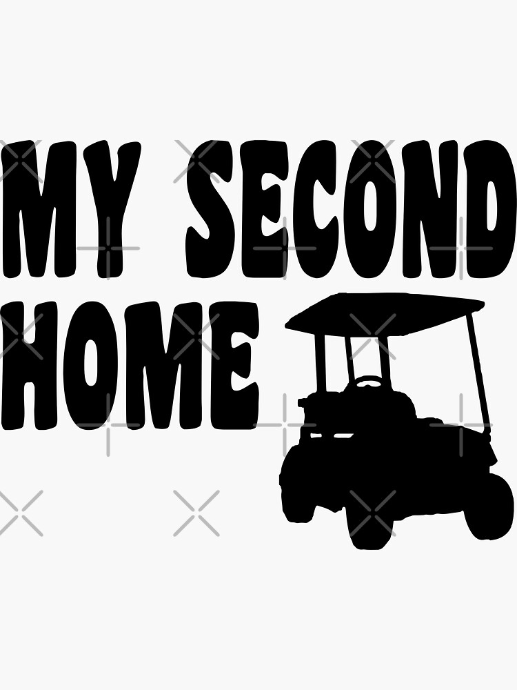 My Second Home - Funny Golf T Shirt and Gifts for Golfers Golfing Men Women von greatshirts