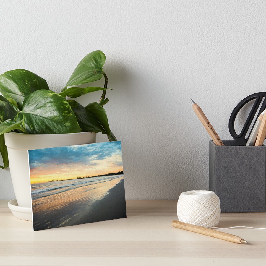 Sunrise at Port Fairy (Digital Painting) Art Board Print