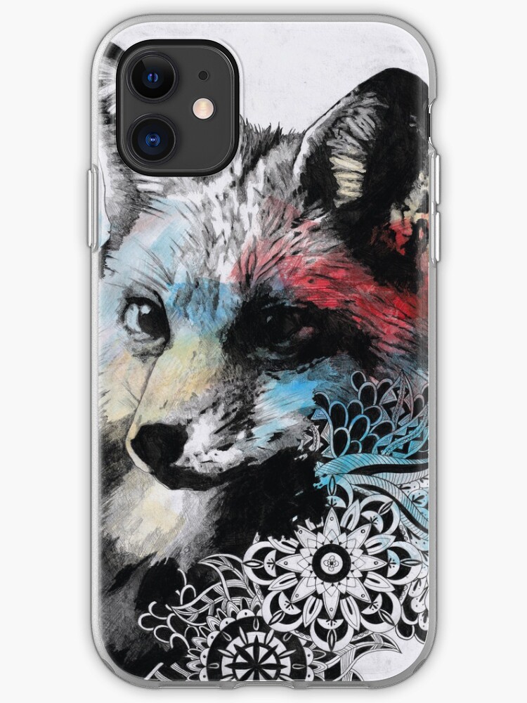Portrait of fox iphone 11 case Portrait of fox iphone 11 case