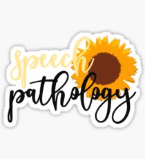 Speech Pathology Sunflower Sticker
