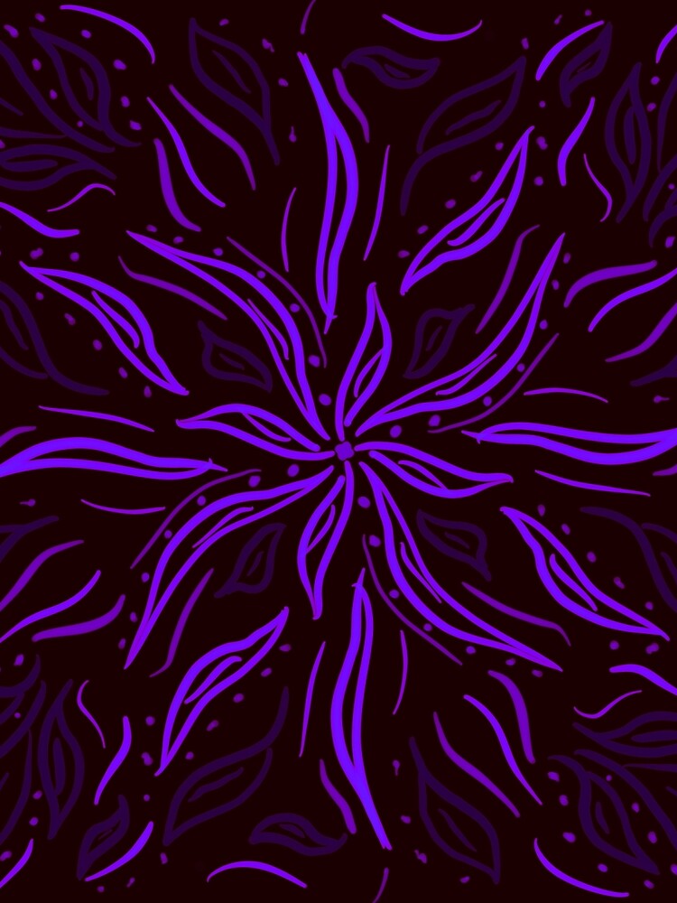 Purple Flower Spiral by roseglasses