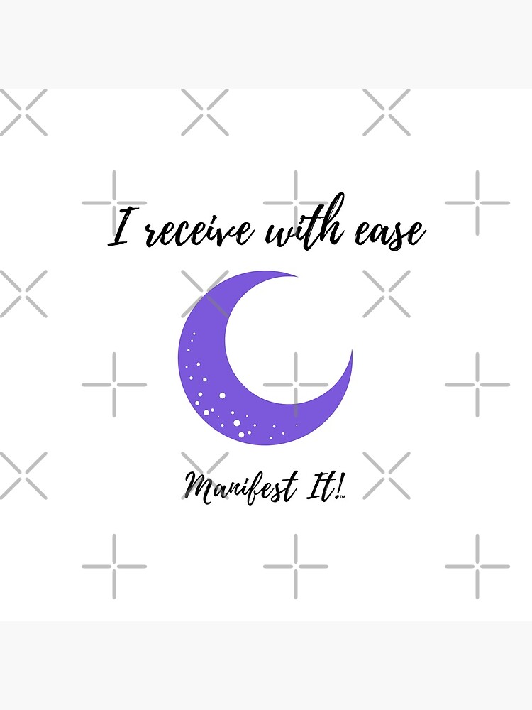 Manifest It! I Receive with Ease White by JaclynJohnston