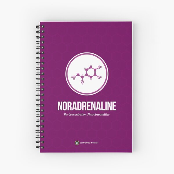 Neurotransmitter Series: Noradrenaline Spiral Notebook