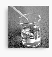 Beaker droplet 2 Metal Print