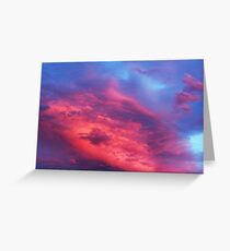 Pink Sunset Greeting Card