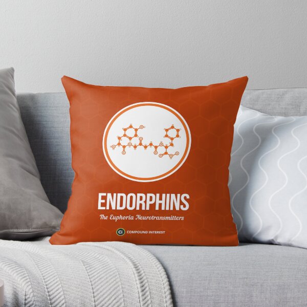 Neurotransmitter Series: Endorphins Throw Pillow