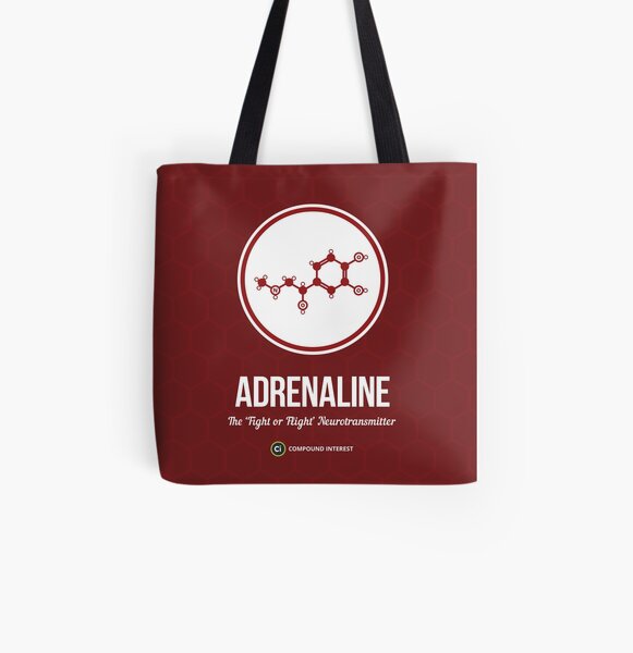 Neurotransmitter Series: Adrenaline All Over Print Tote Bag