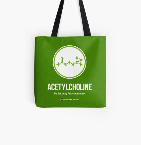 Neurotransmitter Series: Acetylcholine All Over Print Tote Bag