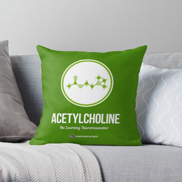 Neurotransmitter Series: Acetylcholine Throw Pillow