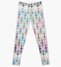 Mermaid's Braids - a colored pencil pattern Leggings