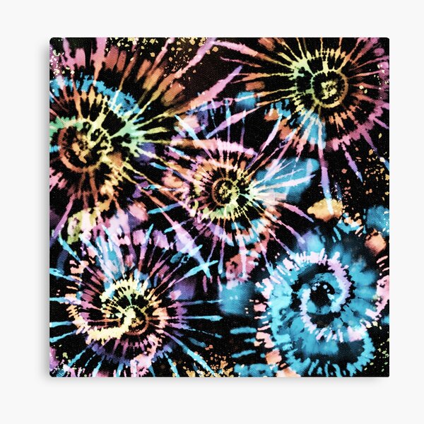 Rainbow Tie-Dye Blast Canvas Print