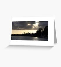 Noosa Sunset Silhouette Greeting Card