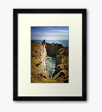Buchollie Caslte, Wick, Caithess, Scotland Framed Print