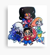 We....are the crystal gems! Metal Print