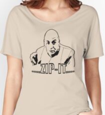 Austin Powers Dr. Evil Zip It T shirt Women's Relaxed Fit T-Shirt