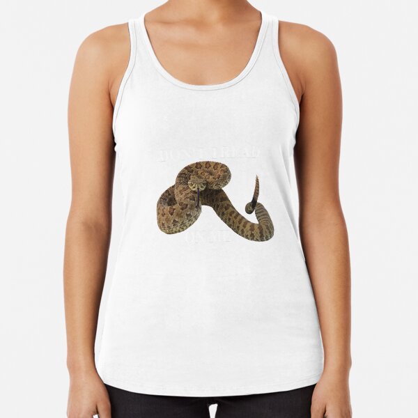 Dont Tread On Me (white lettering) Racerback Tank Top