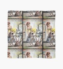 Pin Up, Girl, The Thing, Art, Print, Spider, Head, 50's, Elvgrin, Elvgren, John Carpenter, Dressing Room, Joe Badon, illustration, drawing, sexy, horror Scarf