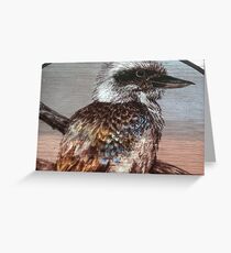 Painted Kookaburra Greeting Card