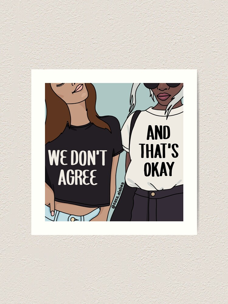 Alternate view of Agree by Sasa Elebea Art Print