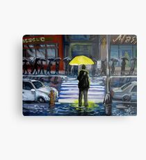 Yellow umbrella part 1 Metal Print