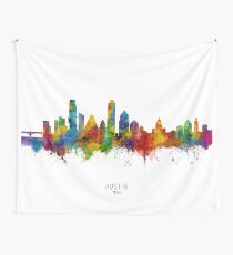 Austin Texas Skyline Tapestry
