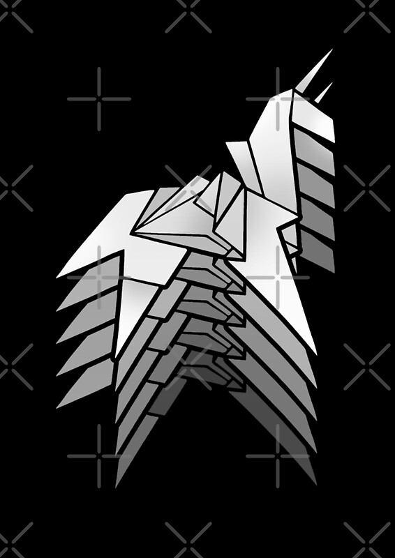 "Blade Runner Unicorn Origami" by VanHand | Redbubble