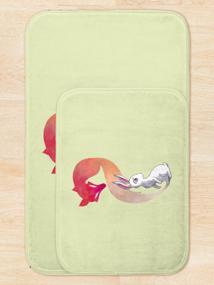 Alternate view of Rabbit and a Fox Bath Mat