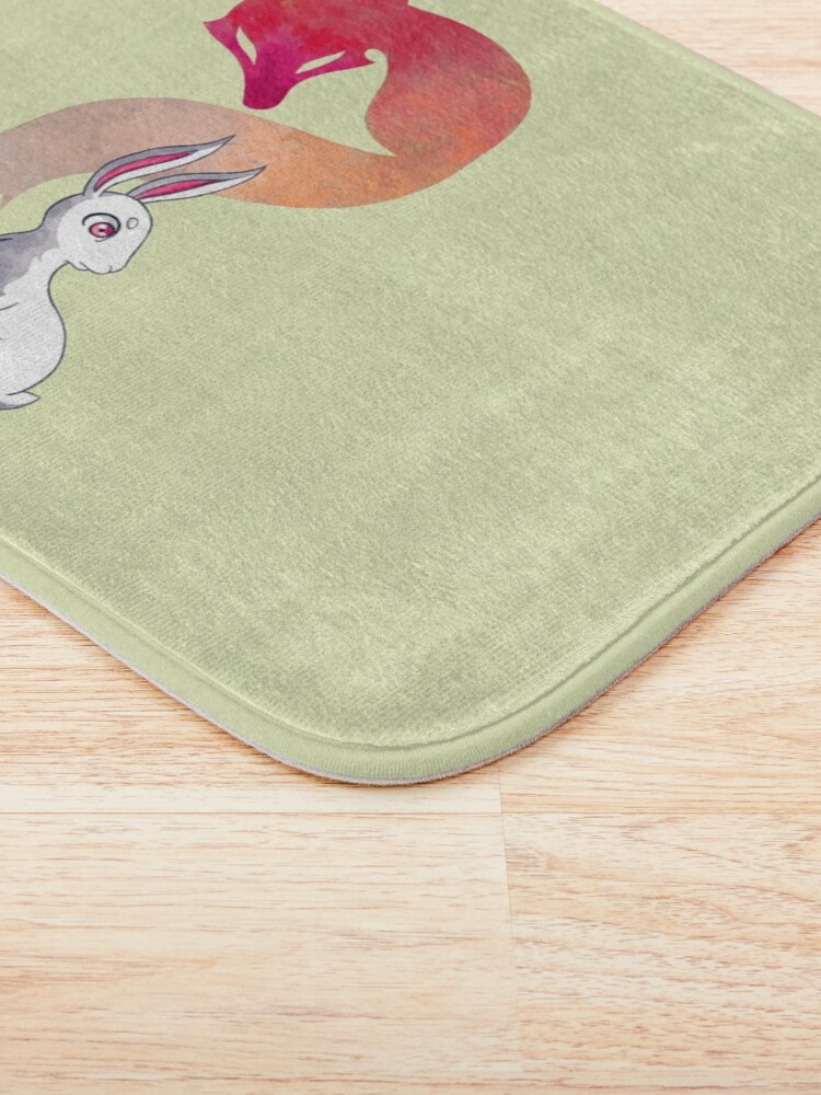Alternate view of Rabbit and a Fox Bath Mat