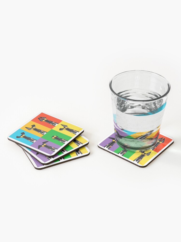 Alternate view of Greyhound Semaphore Coasters (Set of 4)