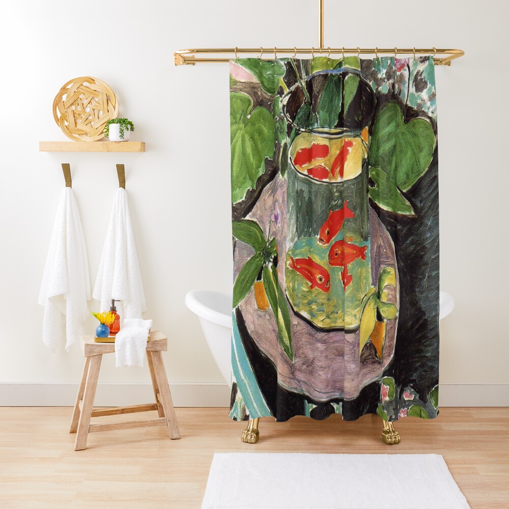 Henri Matisse Goldfish 1911, Goldfishes Artwork, Men, Women, Youth Shower Curtain