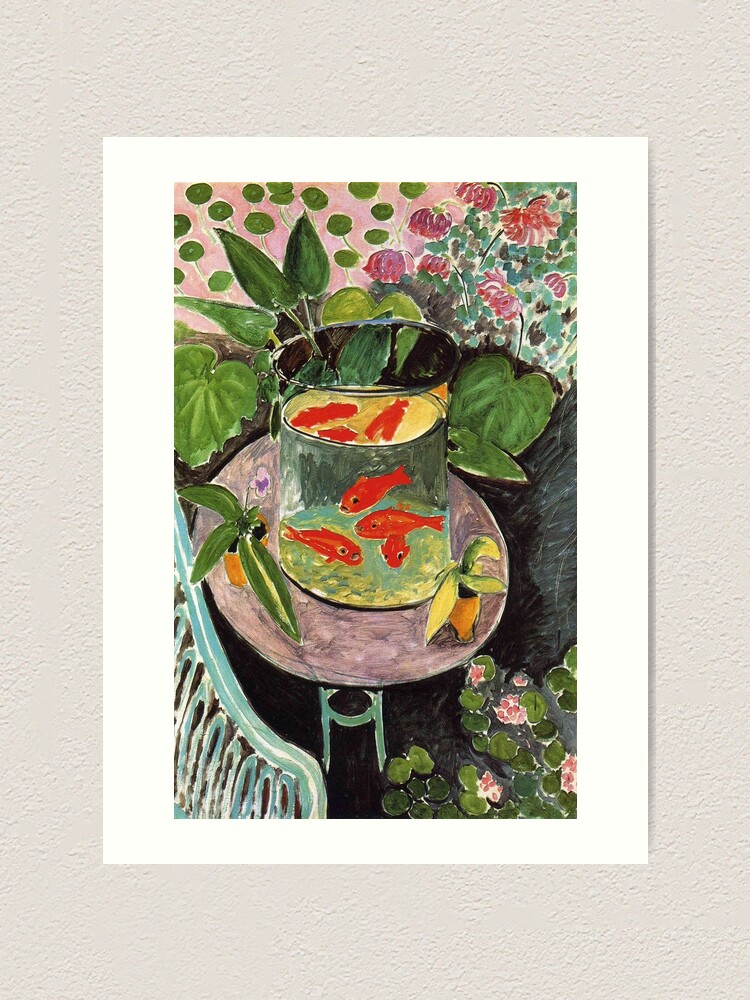 Alternate view of Henri Matisse Goldfish 1911, Goldfishes Artwork, Men, Women, Youth Art Print