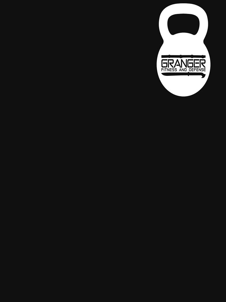 White Kettlebell Logo for Granger Fitness and Defense by johngranger