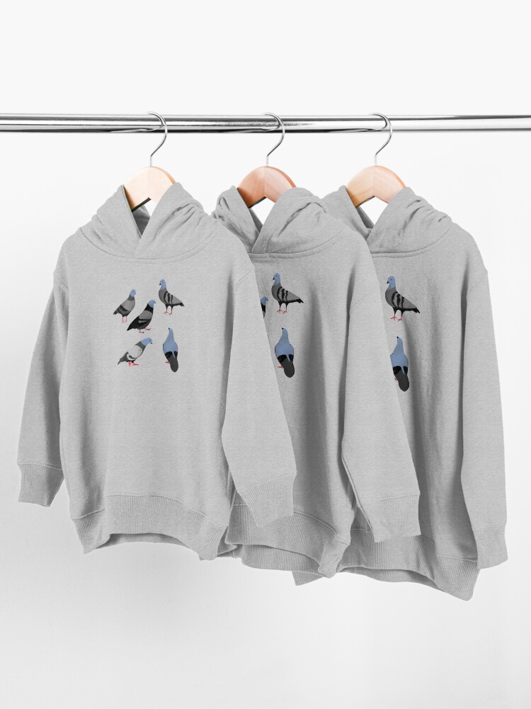 Alternate view of Design 33 - The Pigeons Toddler Pullover Hoodie
