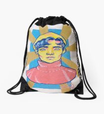 Composition Notebook Drawing Drawstring Bag