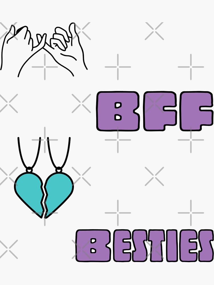 bff sticker pack sticker by tristahx redbubble