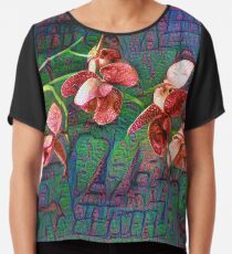 Phalaenopsis A #DeepDream Chiffon Top