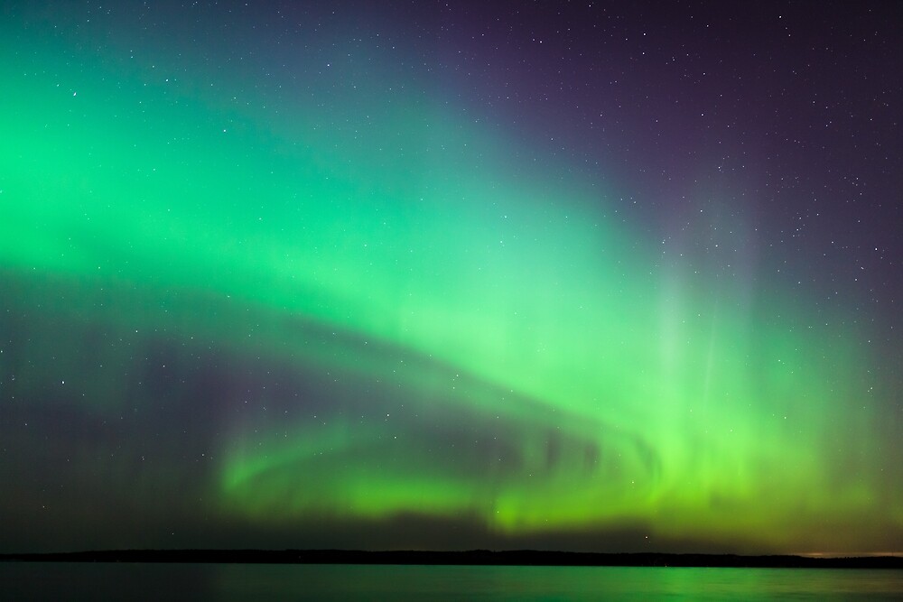Northern lights over lake in Finland iPhone 11 case Northern lights over lake in Finland iPhone 11 case